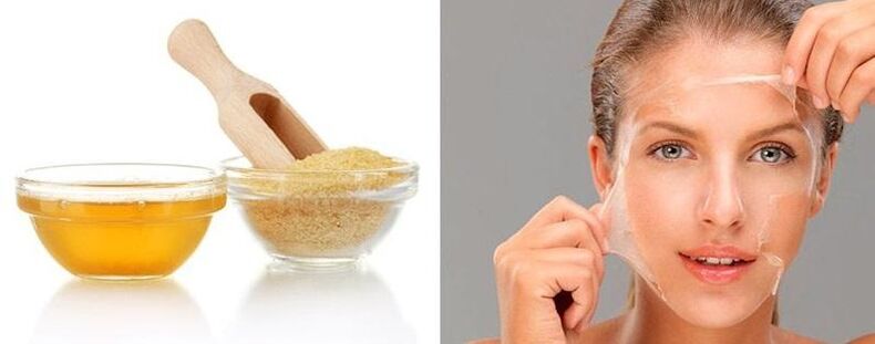 Gelatinemasker voor rimpels